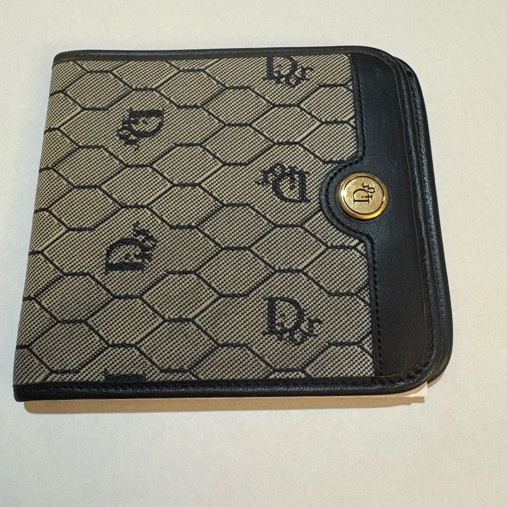Dior Black and Gray Wallet